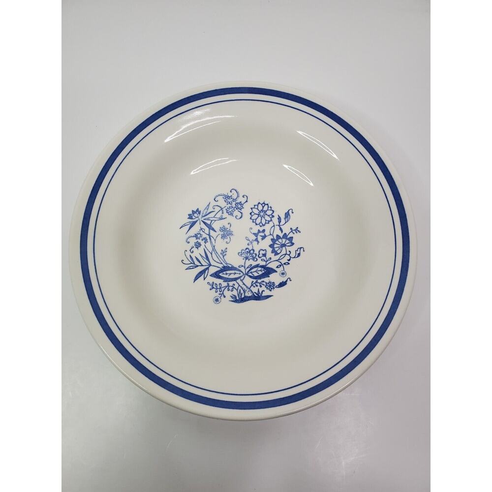 (1) Vintage Oxford Blue Onion Plate/Bowl Made in Brazil #6880-2